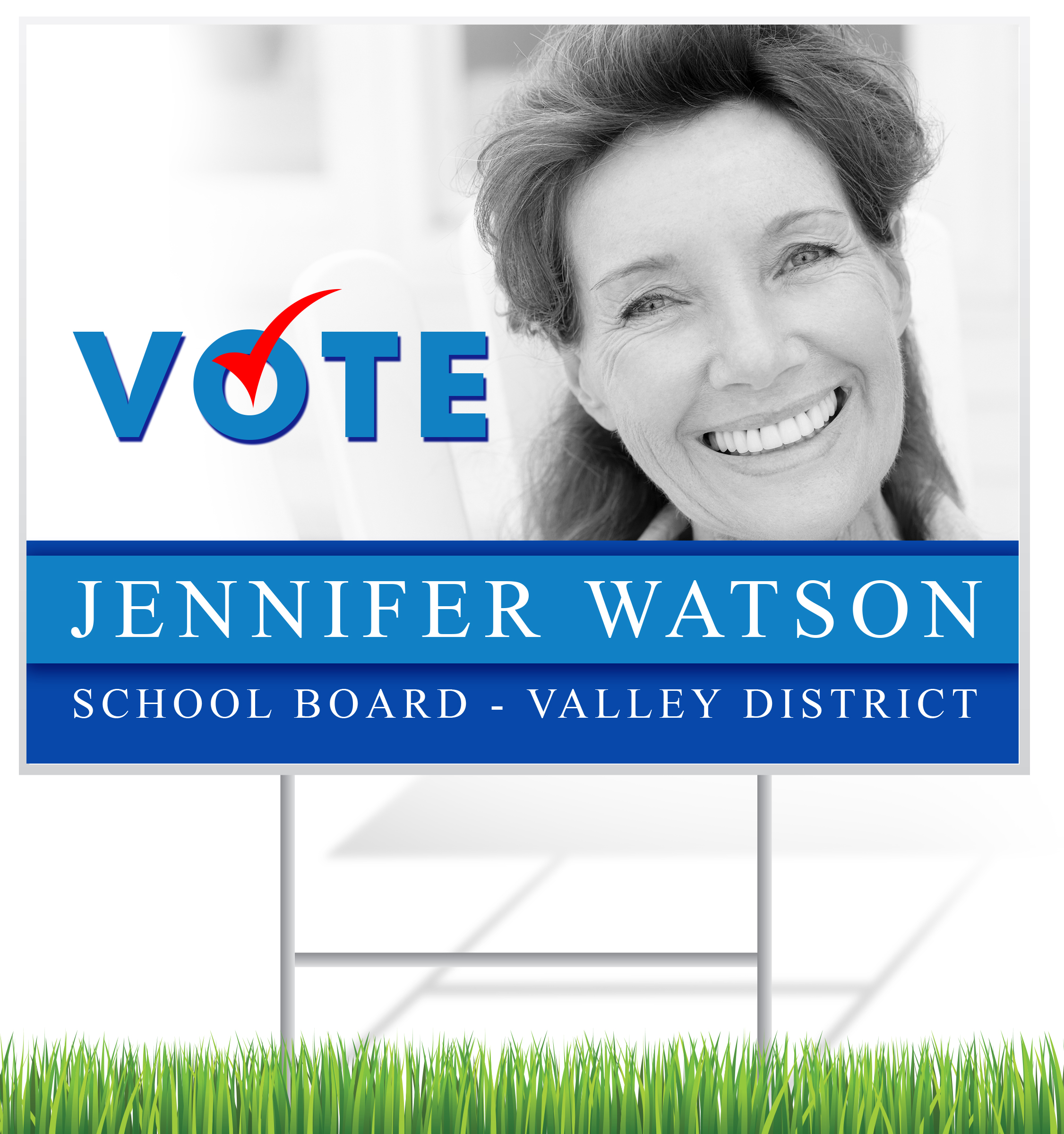 Election Lawn Sign Example | LawnSigns.com